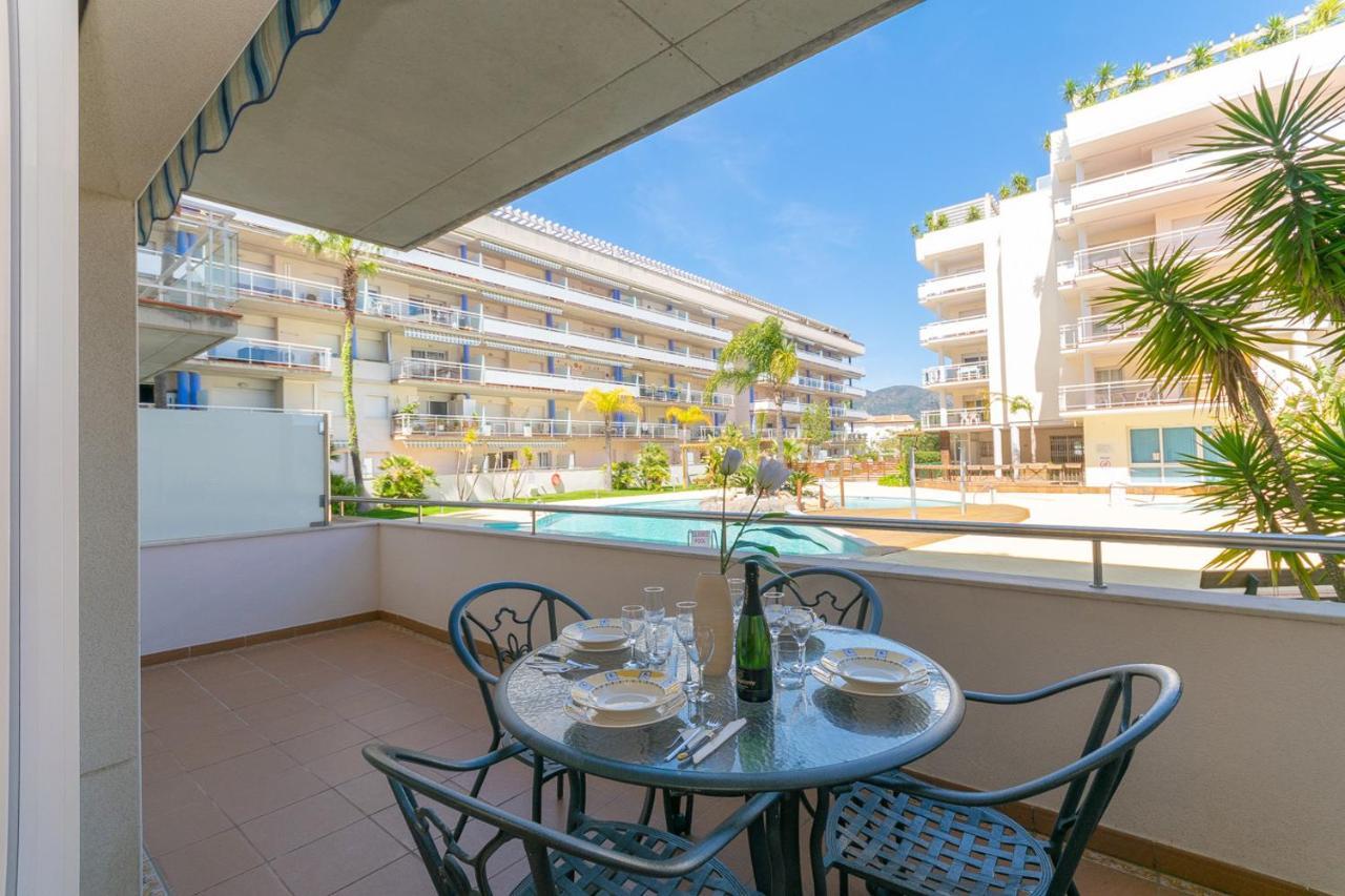 Apartamento Port Canigo Bajo Vista Piscina Apartment Roses Bagian luar foto